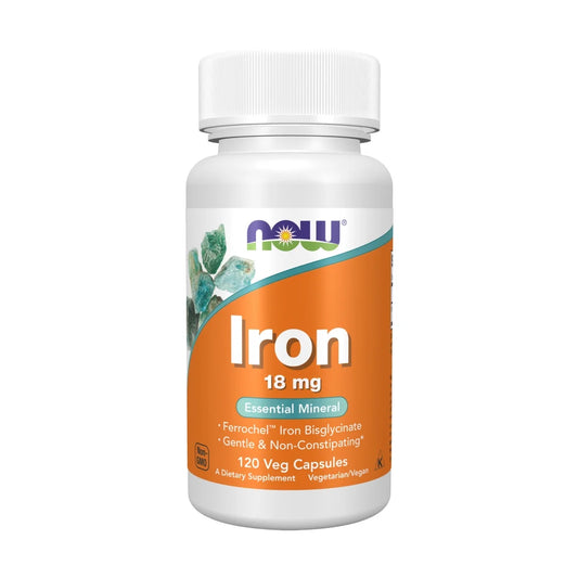 Boost Your Immune System with Non-Constipating Iron - 120 Veg Capsules of Essential Mineral Power