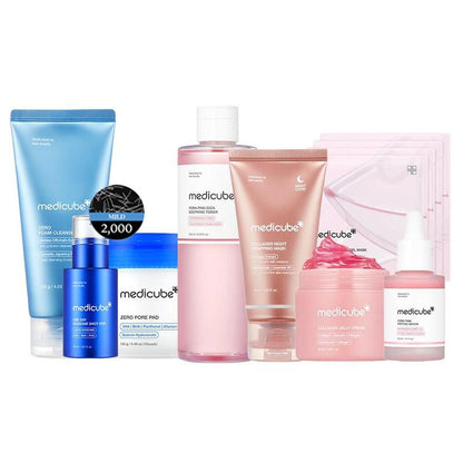 Unlock Your Radiant Glow: Medicube's Affordable Glass Glow Skincare Set with 8 Essential Products for a Flawless Skin Routine
