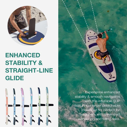 Niphean 10' Inflatable Paddle Board - Ultimate Stability & Complete Accessory Set for All Ages - 3-Year Warranty Included