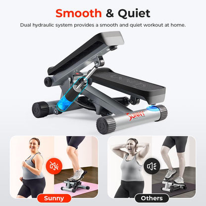 Transform Your Home Workouts with the Sunny Health & Fitness Mini Stepper - Compact, Quiet, and Built for Full-Body Cardio!