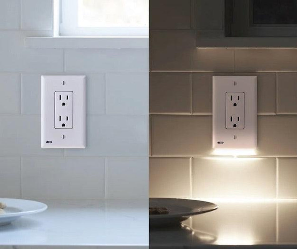 Illuminate Your Space: GuideLight Plus Automatic On/Off Pathway and Accent Lighting Outlet Cover