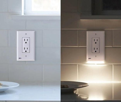 Illuminate Your Space: GuideLight Plus Automatic On/Off Pathway and Accent Lighting Outlet Cover