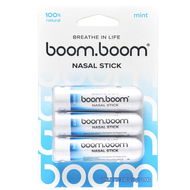 BoomBoom Nasal Stick: Elevate Your Breathing Experience with Powerful Essential Oils | Featured on Shark Tank | Refreshing Vapor Flow Technology