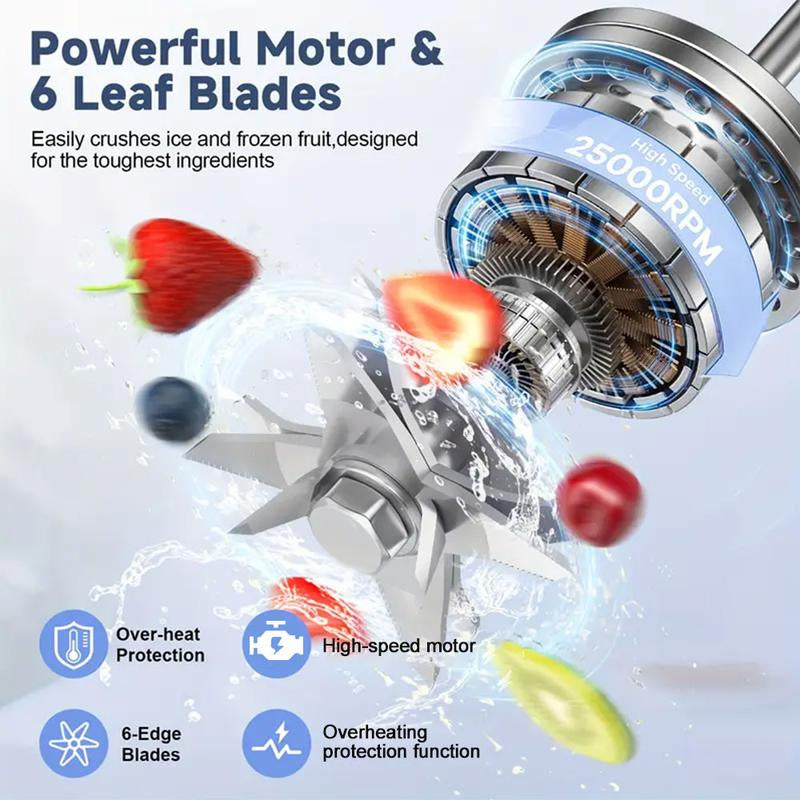 Unleash Your Culinary Creativity with the Professional Food Processor Blender - 2400W Powerhouse for Smoothies, Ice, and More!
