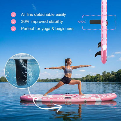 Niphean 10' Inflatable Paddle Board - Ultimate Stability & Complete Accessory Set for All Ages - 3-Year Warranty Included