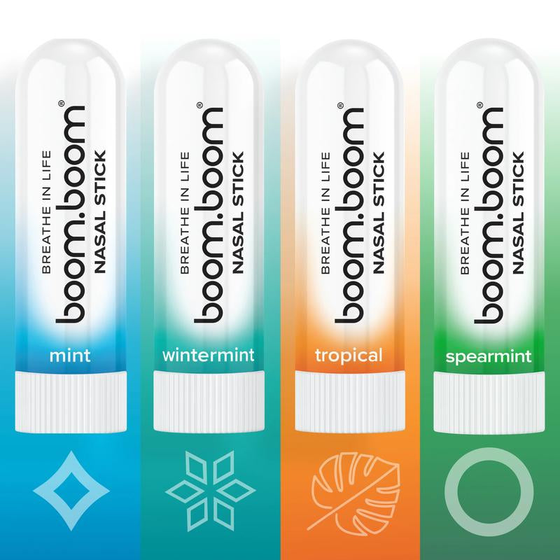 BoomBoom Nasal Stick: Elevate Your Breathing Experience with Powerful Essential Oils | Featured on Shark Tank | Refreshing Vapor Flow Technology
