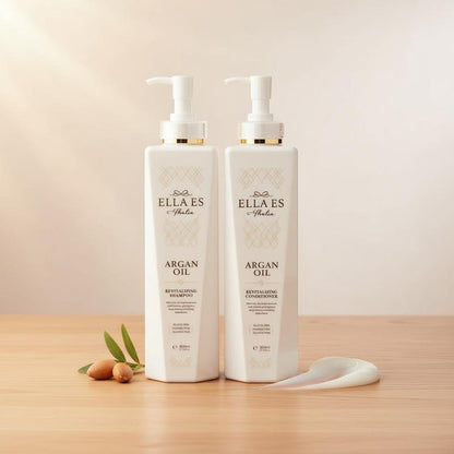 Revitalize Your Hair with Ella Es Thalia - Luxurious Argan Oil Shampoo & Conditioner Set
