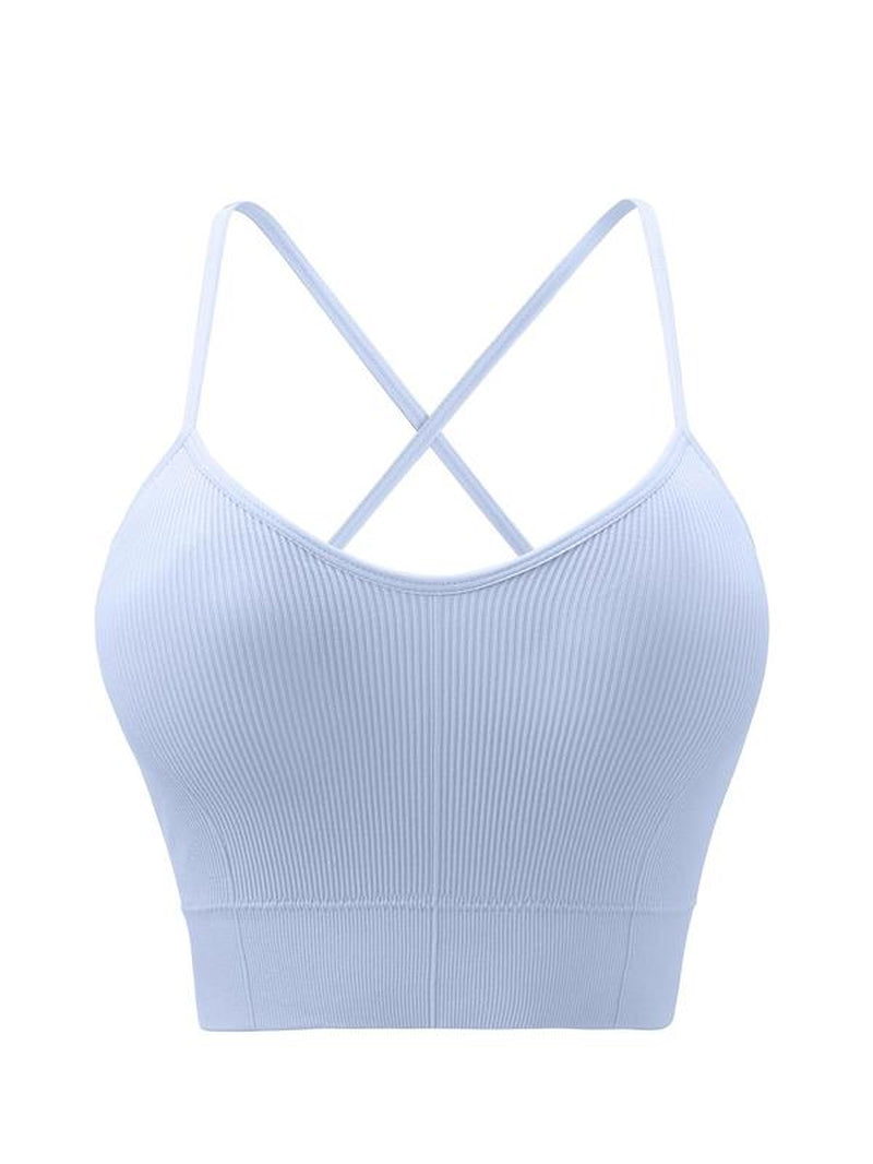 Elevate Your Workout with Our Women's Criss Cross Backless Sports Bras - Perfect for Yoga, Gym, and Everyday Activewear!