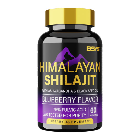 Revitalize Your Wellness with BSYS Shilajit Gummies - 60 Delicious Gummies for Health & Vitality!