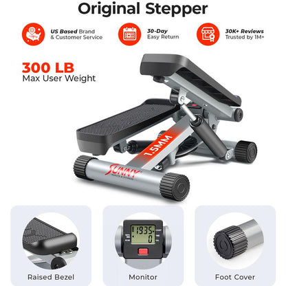 Transform Your Home Workouts with the Sunny Health & Fitness Mini Stepper - Compact, Quiet, and Built for Full-Body Cardio!