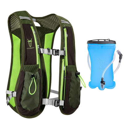 Lightweight Outdoor Running Vest Hydration Pack - Breathable and Foldable Backpack for Active Adventures