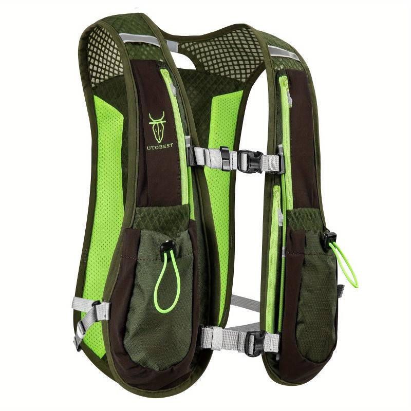 Lightweight Outdoor Running Vest Hydration Pack - Breathable and Foldable Backpack for Active Adventures