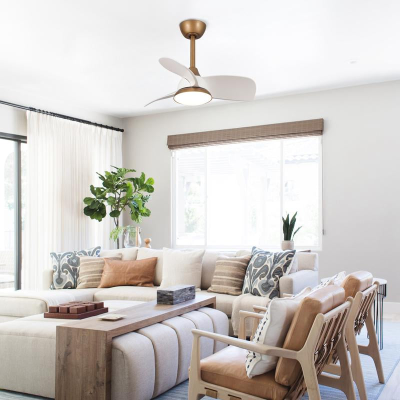 Elevate Your Space with the Parrot Uncle 28-Inch Modern Ceiling Fan - DC Motor, LED Lighting & Remote Control