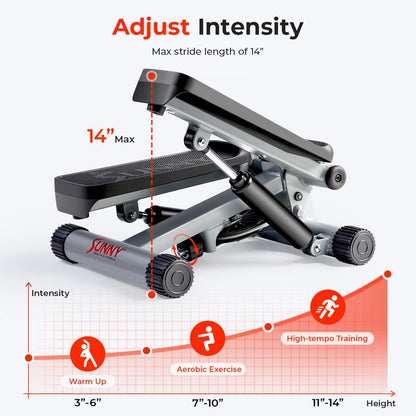 Transform Your Home Workouts with the Sunny Health & Fitness Mini Stepper - Compact, Quiet, and Built for Full-Body Cardio!
