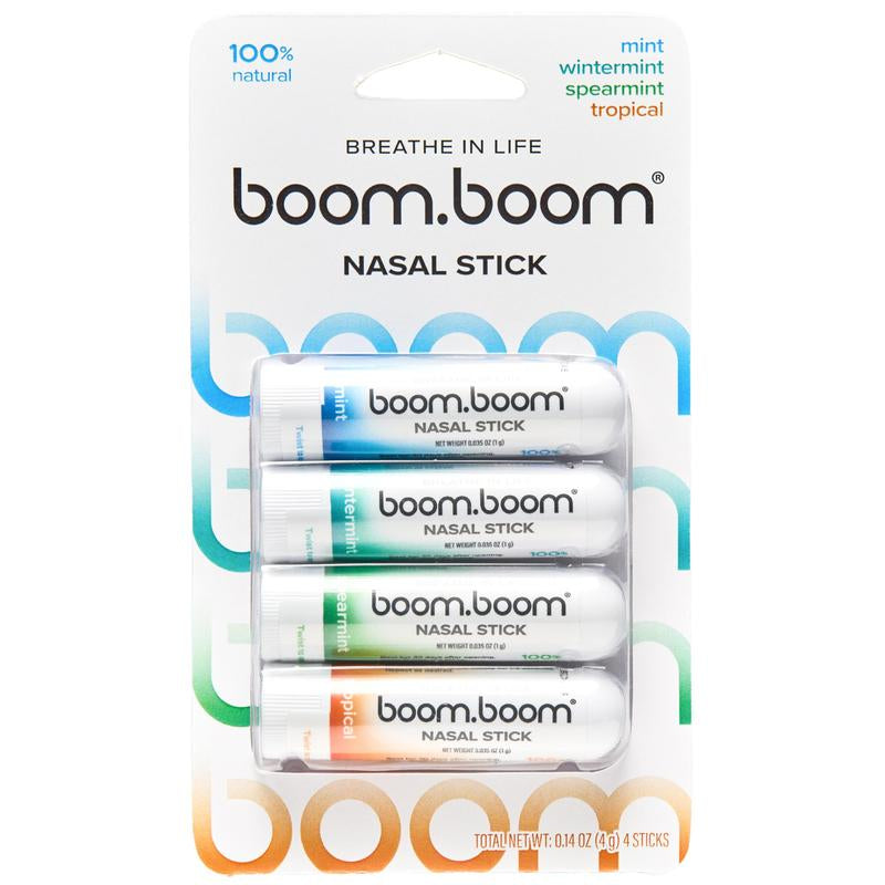 BoomBoom Nasal Stick: Elevate Your Breathing Experience with Powerful Essential Oils | Featured on Shark Tank | Refreshing Vapor Flow Technology