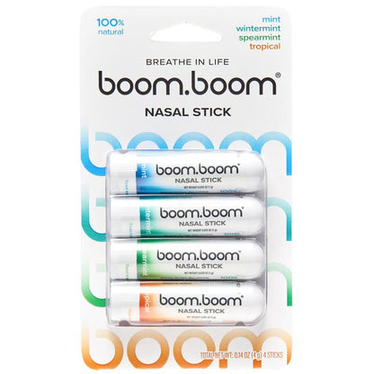 BoomBoom Nasal Stick: Elevate Your Breathing Experience with Powerful Essential Oils | Featured on Shark Tank | Refreshing Vapor Flow Technology