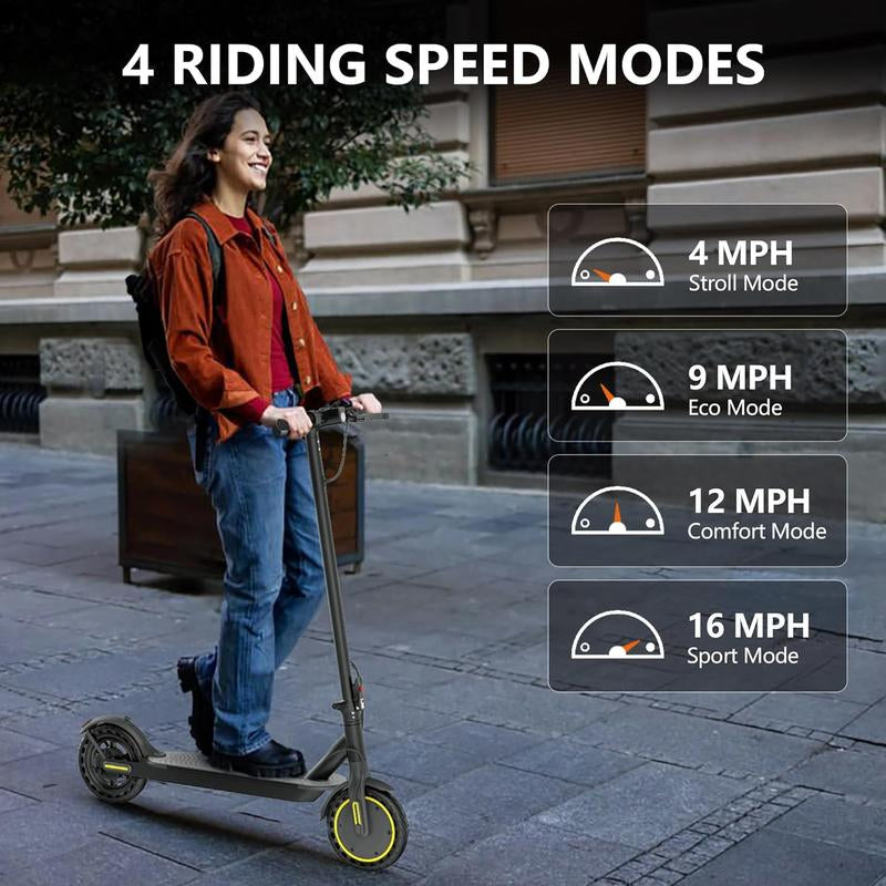 Experience Freedom with the 350W Folding E-Scooter & E-Bike - Choose Your Speed: 22/28/40 MPH, Dual Suspension, 23 Miles Range, and 8.5'' Tires, Perfect for Teens & Adults!