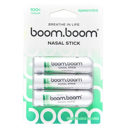 BoomBoom Nasal Stick: Elevate Your Breathing Experience with Powerful Essential Oils | Featured on Shark Tank | Refreshing Vapor Flow Technology