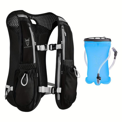 Lightweight Outdoor Running Vest Hydration Pack - Breathable and Foldable Backpack for Active Adventures