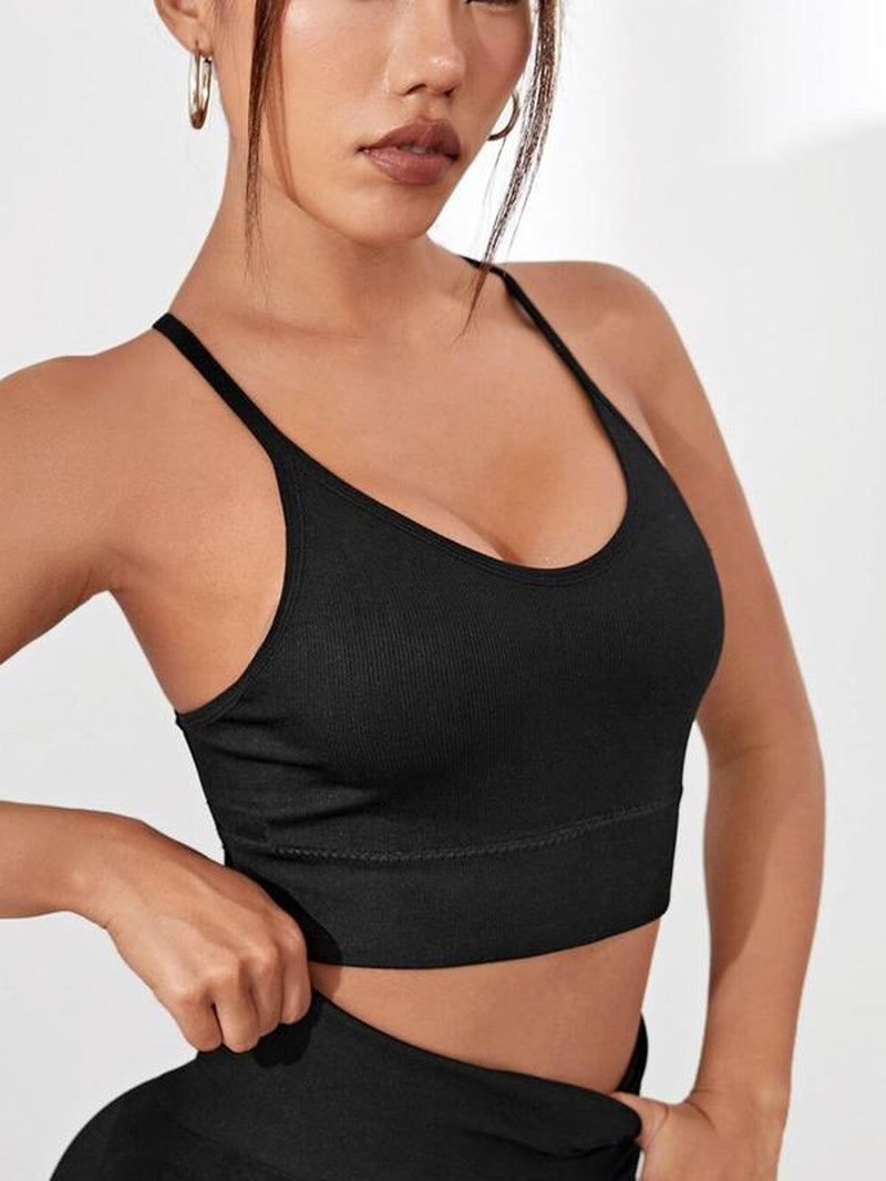 Elevate Your Workout with Our Women's Criss Cross Backless Sports Bras - Perfect for Yoga, Gym, and Everyday Activewear!