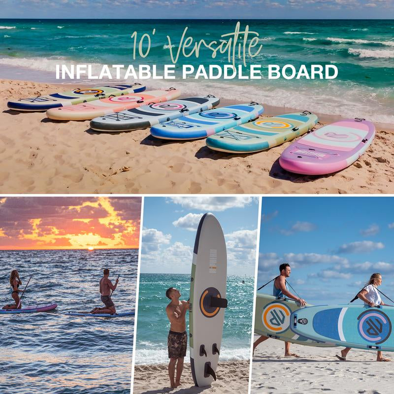 Niphean 10' Inflatable Paddle Board - Ultimate Stability & Complete Accessory Set for All Ages - 3-Year Warranty Included
