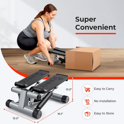 Transform Your Home Workouts with the Sunny Health & Fitness Mini Stepper - Compact, Quiet, and Built for Full-Body Cardio!