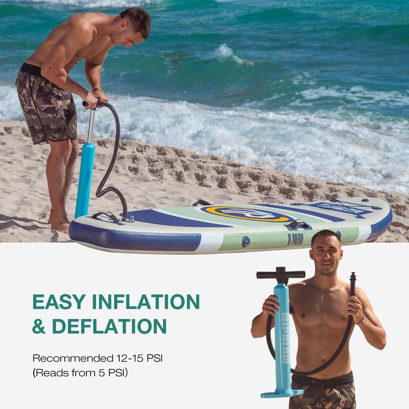 Niphean 10' Inflatable Paddle Board - Ultimate Stability & Complete Accessory Set for All Ages - 3-Year Warranty Included