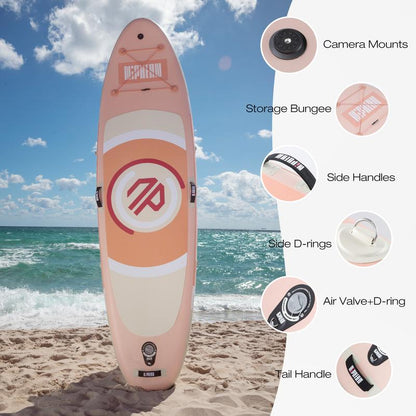 Niphean 10' Inflatable Paddle Board - Ultimate Stability & Complete Accessory Set for All Ages - 3-Year Warranty Included