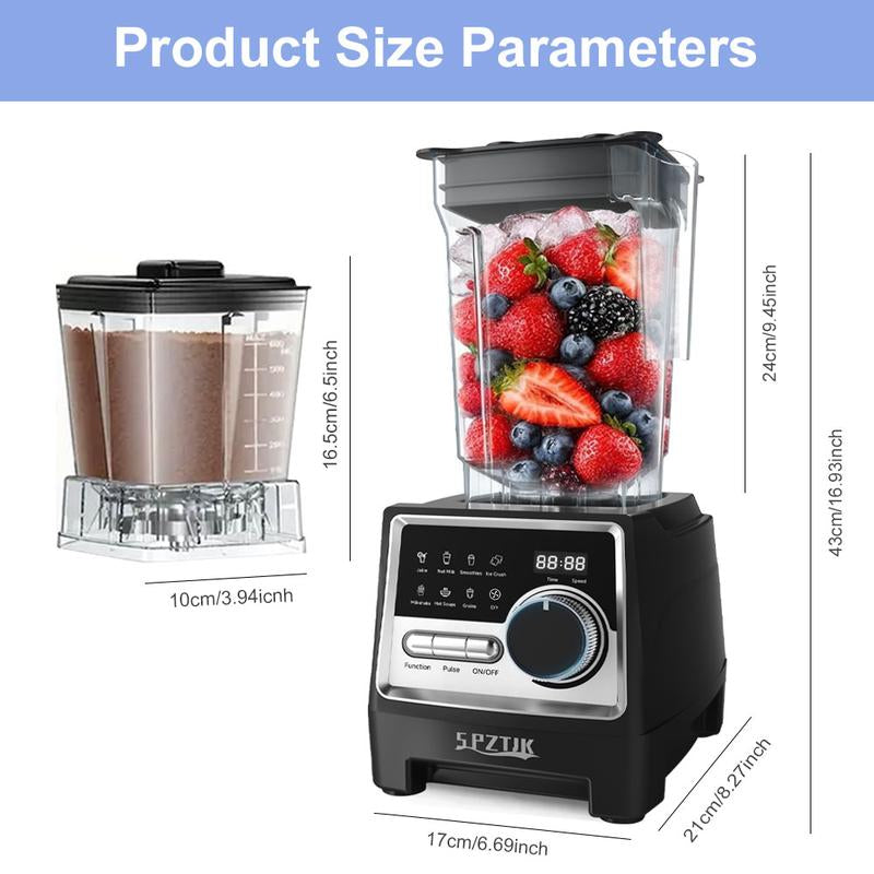 Unleash Your Culinary Creativity with the Professional Food Processor Blender - 2400W Powerhouse for Smoothies, Ice, and More!