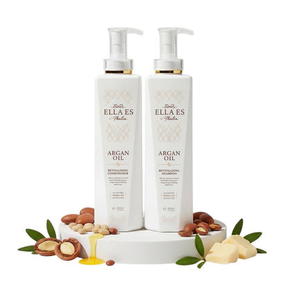 Revitalize Your Hair with Ella Es Thalia - Luxurious Argan Oil Shampoo & Conditioner Set