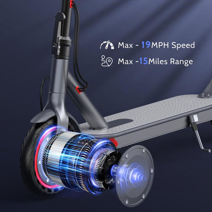 Experience Freedom with the 350W Folding E-Scooter & E-Bike - Choose Your Speed: 22/28/40 MPH, Dual Suspension, 23 Miles Range, and 8.5'' Tires, Perfect for Teens & Adults!