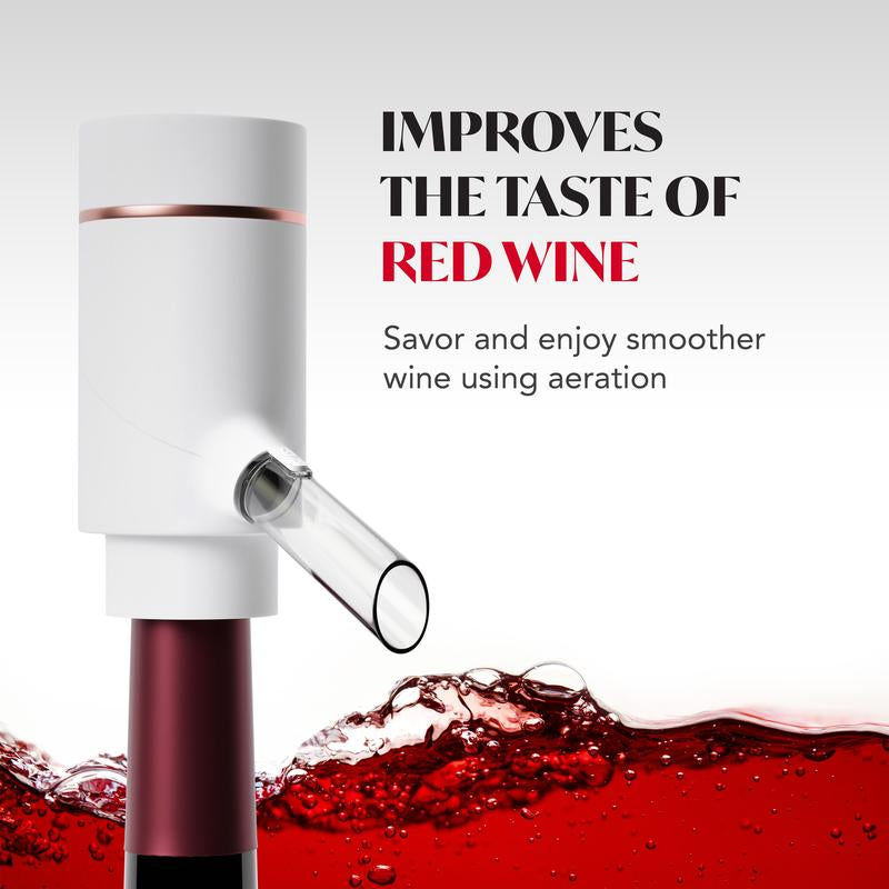 Elevate Your Wine Experience with the Electric Drink Dispenser & Red Vino Aerator - Effortlessly Pumps and Aerates Your Favorite Bottles