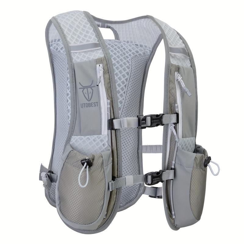 Lightweight Outdoor Running Vest Hydration Pack - Breathable and Foldable Backpack for Active Adventures