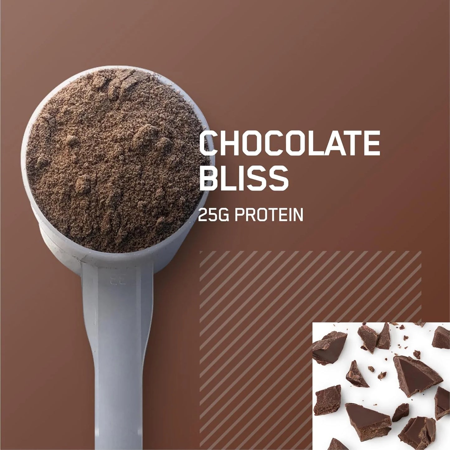 Optimum Nutrition Gold Standard 100% Isolate Protein Powder - Chocolate Bliss Flavor, 3 lbs of Pure Whey Protein with 44 Servings for Optimal Fitness