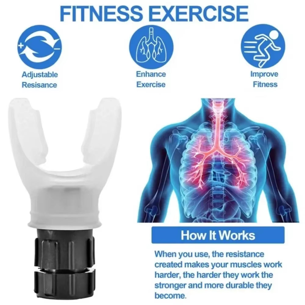 Elevate Your Breathing: Lung Fitness Trainer - Easy to Clean Respiratory Muscle Trainer for Enhanced Endurance