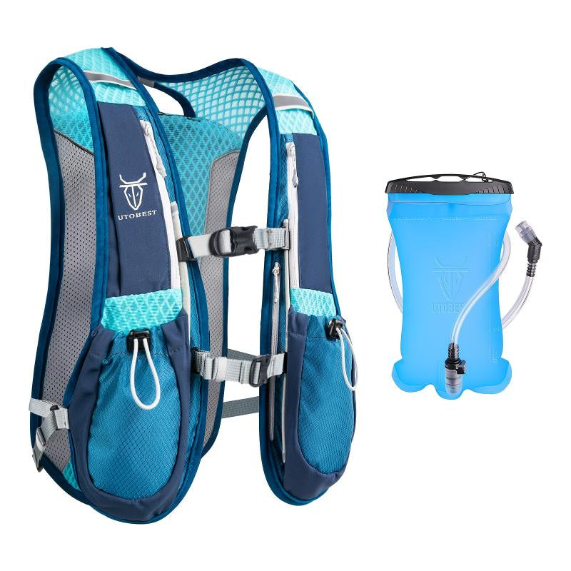 Lightweight Outdoor Running Vest Hydration Pack - Breathable and Foldable Backpack for Active Adventures
