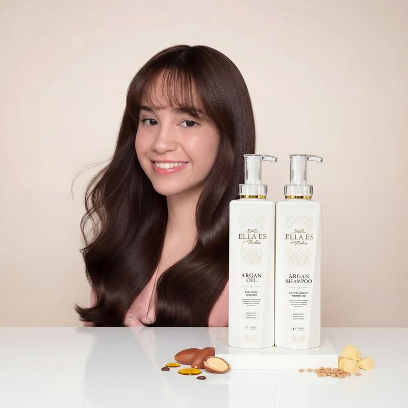 Revitalize Your Hair with Ella Es Thalia - Luxurious Argan Oil Shampoo & Conditioner Set