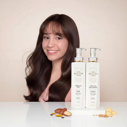 Revitalize Your Hair with Ella Es Thalia - Luxurious Argan Oil Shampoo & Conditioner Set
