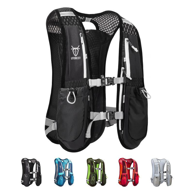 Lightweight Outdoor Running Vest Hydration Pack - Breathable and Foldable Backpack for Active Adventures