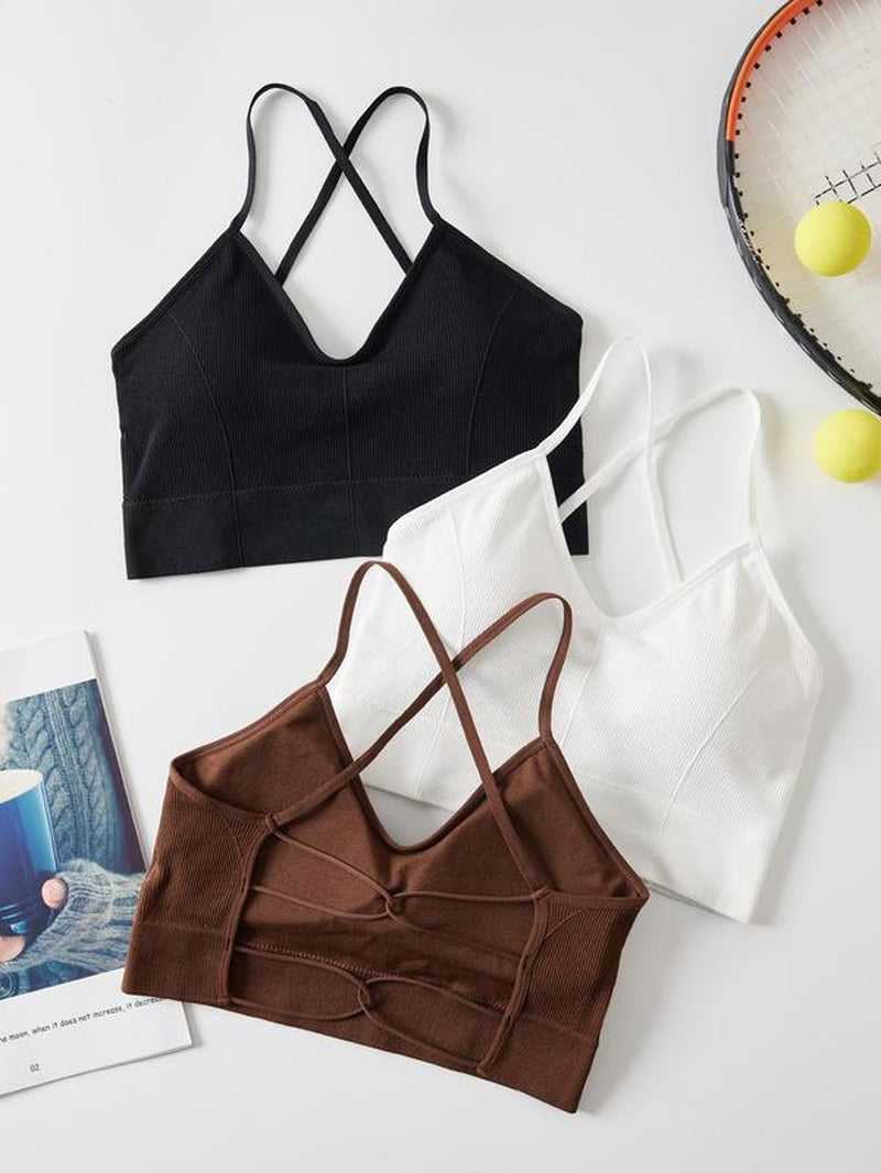 Elevate Your Workout with Our Women's Criss Cross Backless Sports Bras - Perfect for Yoga, Gym, and Everyday Activewear!