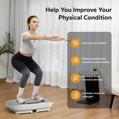Elevate Your Fitness Journey with the MERACH Vibration Plate Exercise Machine - Compact Design & Lymphatic Drainage for Ultimate Full Body Workout, Supports Up to 400LBS!