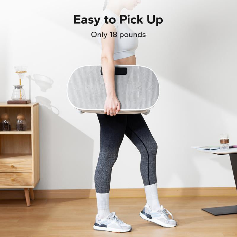 Elevate Your Fitness Journey with the MERACH Vibration Plate Exercise Machine - Compact Design & Lymphatic Drainage for Ultimate Full Body Workout, Supports Up to 400LBS!